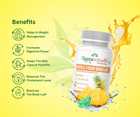 NutraOshadhi Apple Cider Vinegar ( Pineapple Flavour )