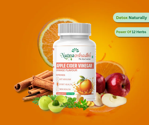 NutraOshadhi Apple Cider Vinegar     ( Orange Flavour )