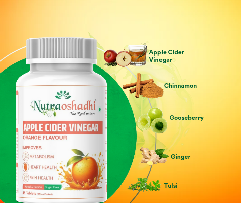 NutraOshadhi Apple Cider Vinegar     ( Orange Flavour )